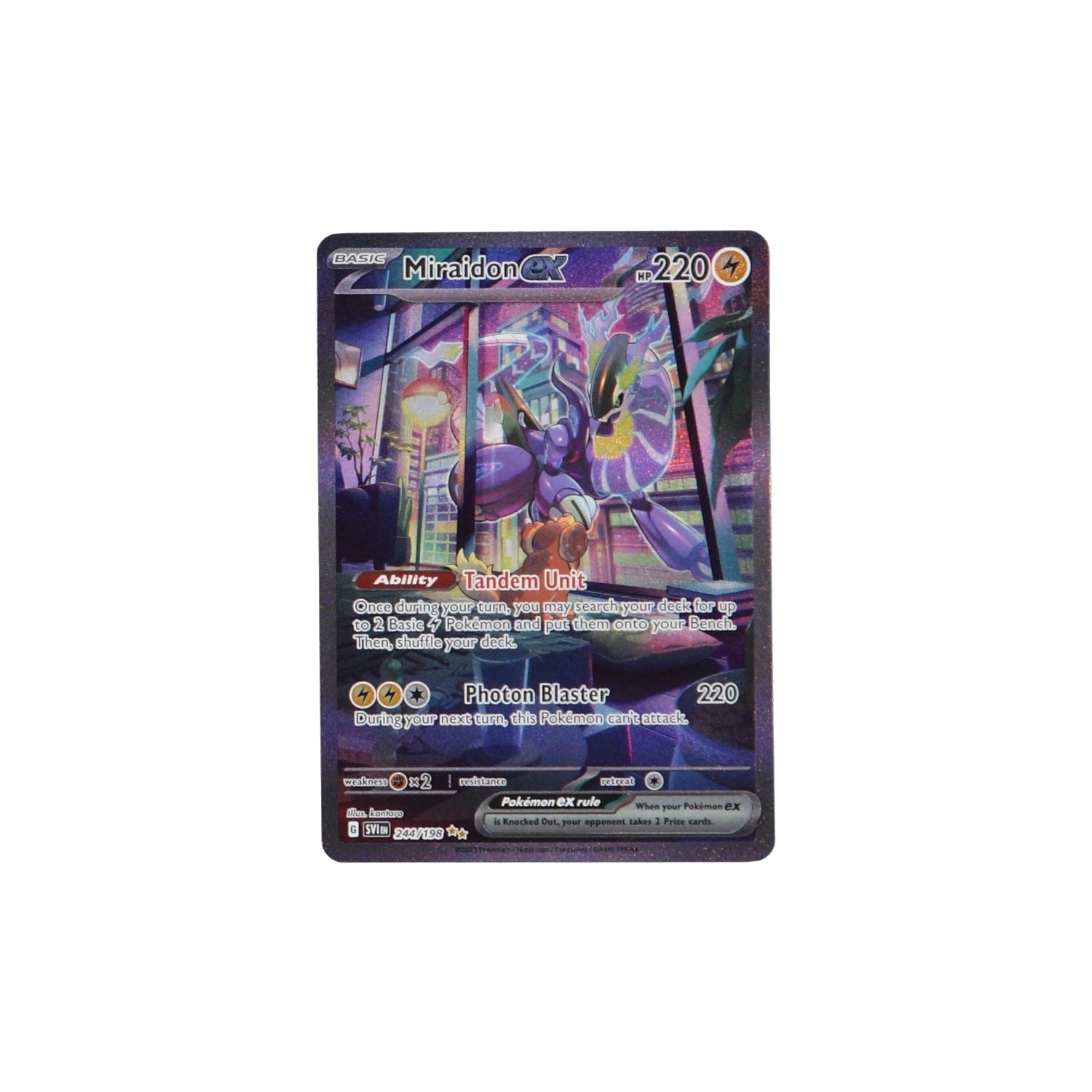 Pokemon - Miraidon EX - 244/198 - Secret Rare - Full Art - Scarlet&Violet  -NM/M