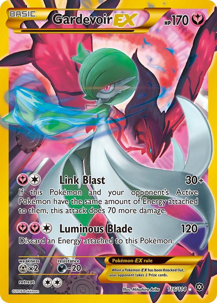 Pokemon Steam Siege Gardevoir EX (Secret) 116 Secret Rare Holofoil Card