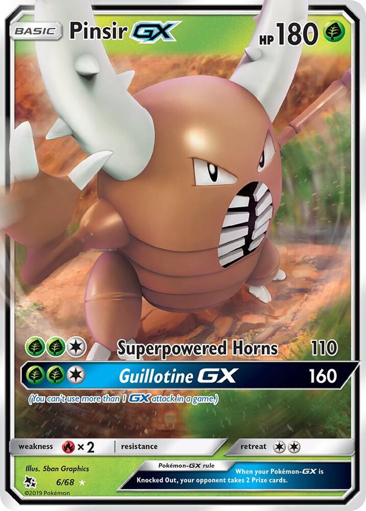 Pokemon Hidden Fates Pinsir GX 06/68 Ultra Rare Holo Card - stylecreep.com