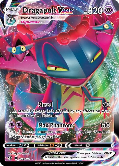 Pokemon Rebel Clash Dragapult VMAX 093/192 Ultra Rare Holo Card - stylecreep.com