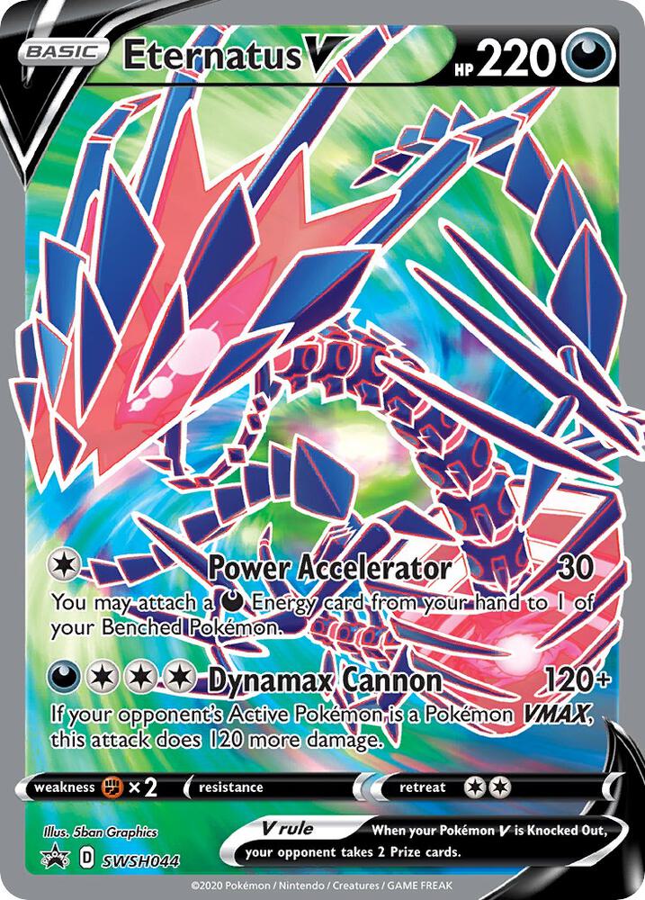 Pokemon Sword & Shield Promo Eternatus V SWSH044 Promo Holofoil Card