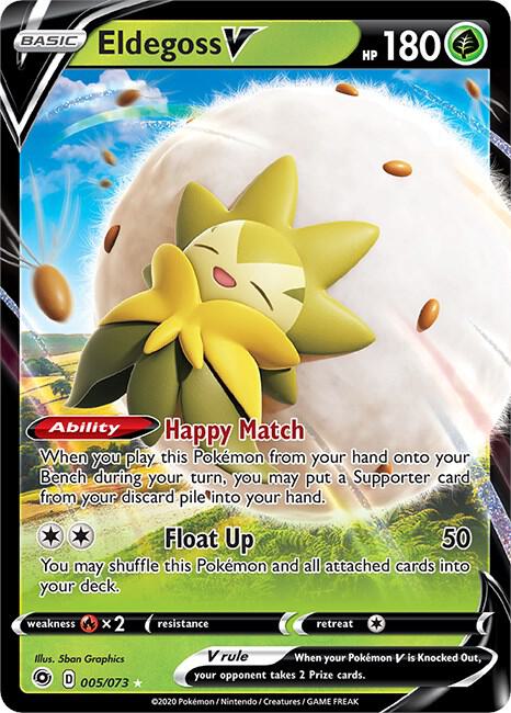 Pokemon Champion's Path Eldegoss V 26785 Ultra Rare Holo Card - stylecreep.com