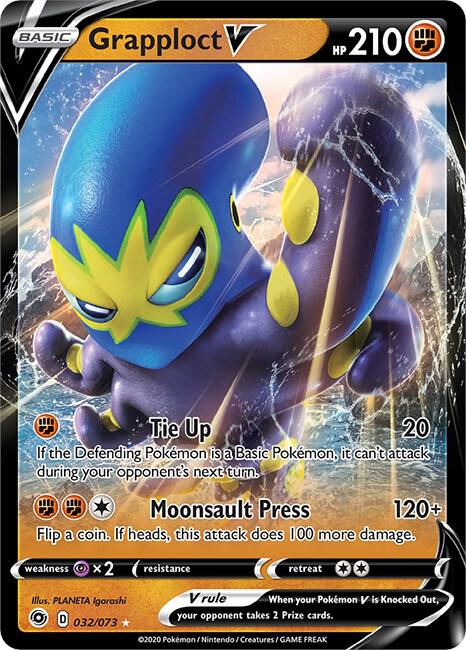 Pokemon Champion's Path Grapploct V 32/73 Ultra Rare Holo Card - stylecreep.com