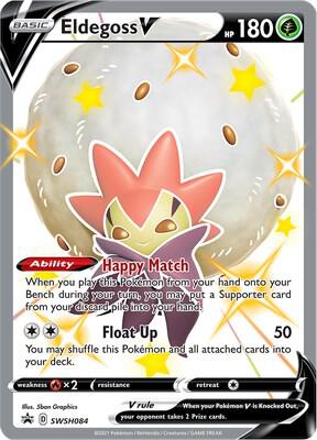 Pokemon Sword & Shield Promo Eldegoss V SWSH084 Promo Holofoil Card - stylecreep.com