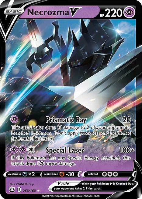 Pokemon Battle Styles Necrozma V 063/163 Ultra Rare Holo Card