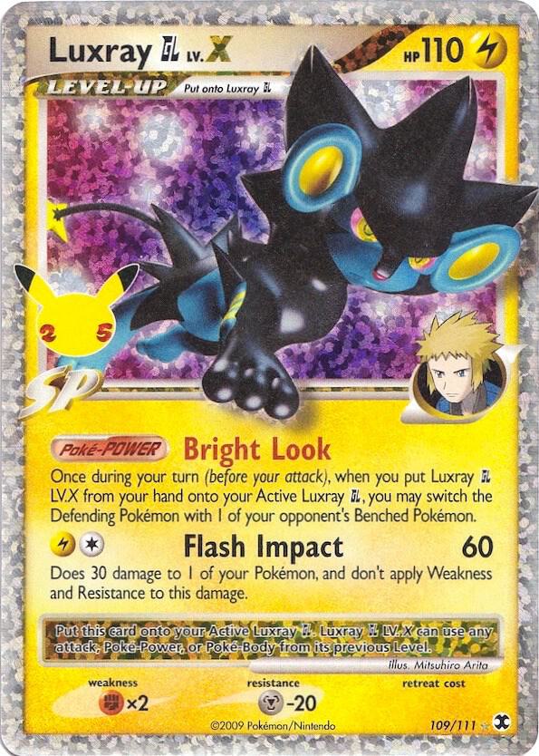 Pokemon Celebrations Luxray GL LV.X 109/111 Classic Collection Holo Card