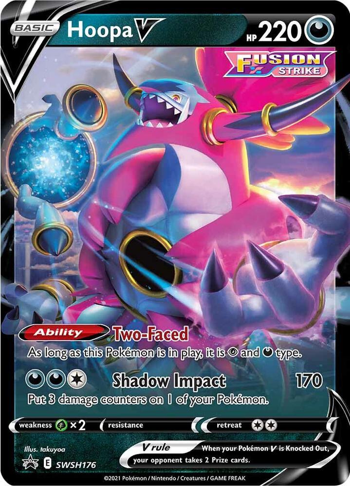 Pokemon Sword & Shield Promo Hoopa V SWSH176 Holo Card