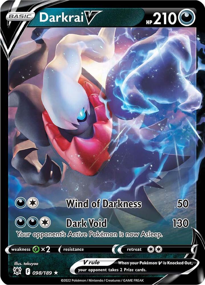 Pokemon Astral Radiance Darkrai V 098/189 Ultra Rare Holo Card