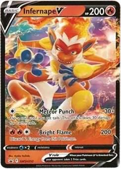 Pokemon Sword & Shield Promo Infernape V SWSH252 Holo Card