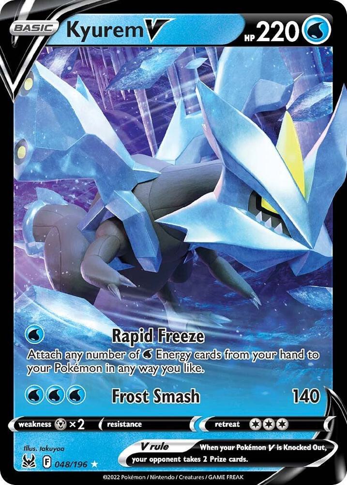 Pokemon Lost Origin Kyurem V 048/196 Ultra Rare Holo Card - stylecreep.com