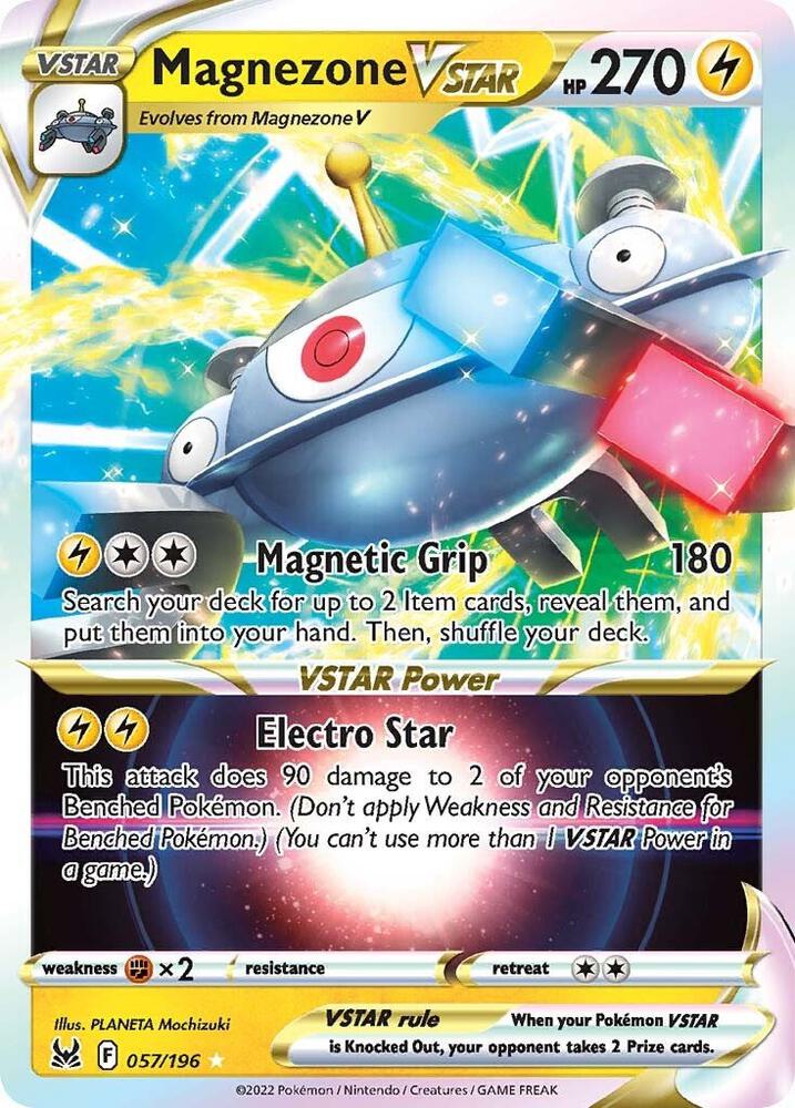 Pokemon Lost Origin Magnezone VSTAR 057/196 Ultra Rare Holo Card - stylecreep.com