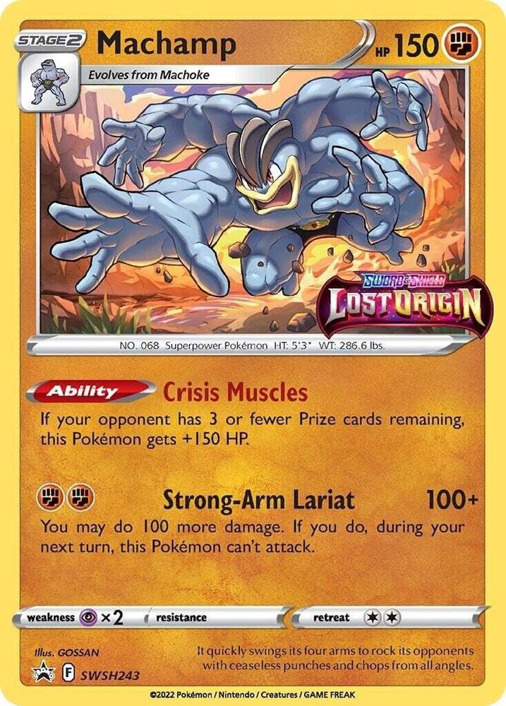 Pokemon Sword & Shield Promo Machamp (Prerelease) SWSH243 Holo Card