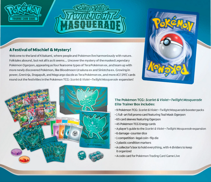 Pokemon TCG Twilight Masquerade Elite Trainer Box