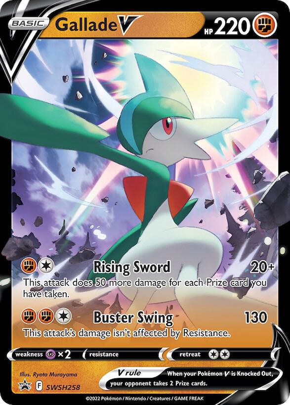 Pokemon Sword & Shield Promo Gallade V SWSH258 Holo Card