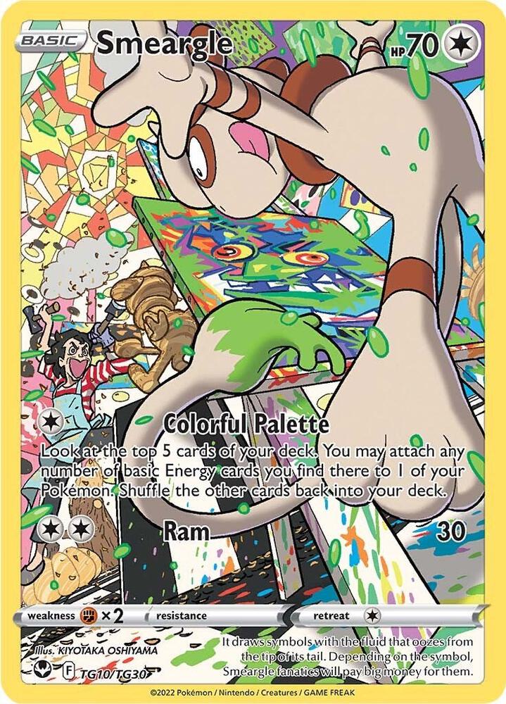 Pokemon Silver Tempest Smeargle TG10/TG30 Ultra Rare Holofoil Card