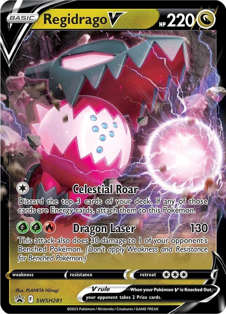 Pokemon Sword & Shield Promo Regidrago V SWSH281 Holo Card