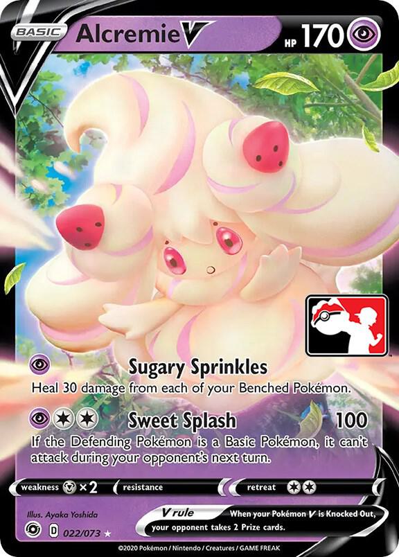 Pokemon Prize Pack Series Alcremie V 022/073 Ultra Rare Holofoil Card - stylecreep.com