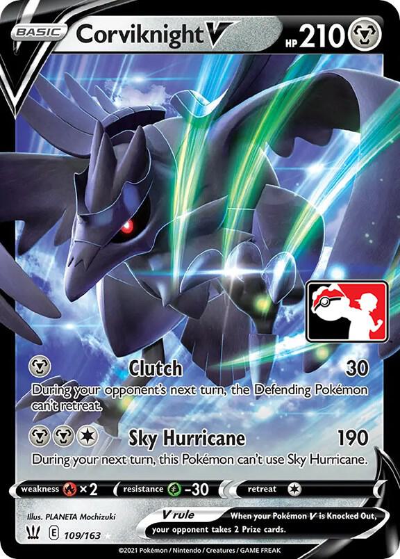 Pokemon Prize Pack Series Corviknight V 109/163 Ultra Rare Holofoil Card - stylecreep.com