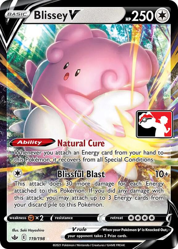 Pokemon Prize Pack Series Blissey V 119/198 Ultra Rare Holofoil Card