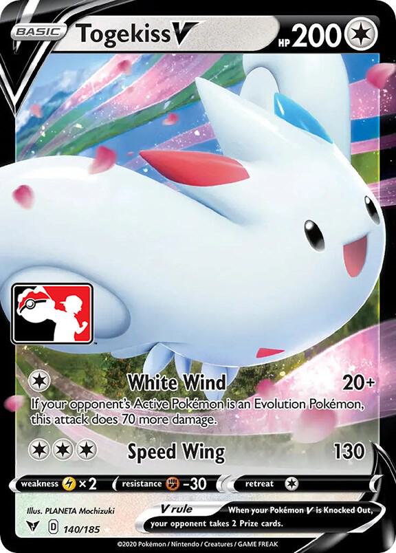 Pokemon Prize Pack Series Togekiss V 140/185 Ultra Rare Holofoil Card - stylecreep.com