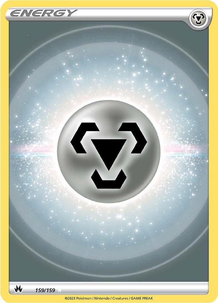 Pokemon Crown Zenith Metal Energy (Texture Full Art) 159/159 Ultra Rare Holofoil Card - stylecreep.com