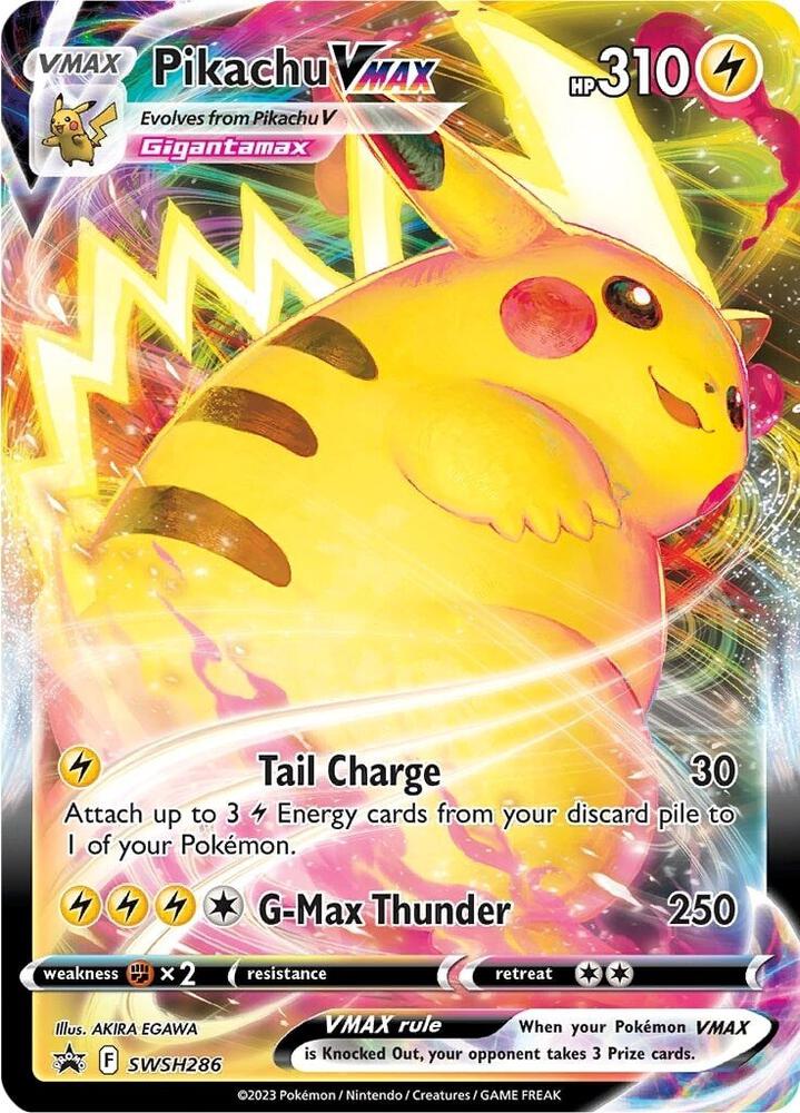 Pokemon Sword & Shield Promo Pikachu VMAX SWSH286 Holo Card