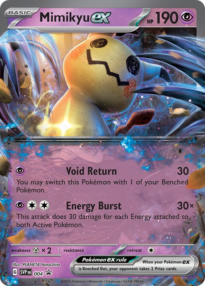 Pokemon Scarlet & Violet Promo Mimikyu ex 004 Holo Card - stylecreep.com