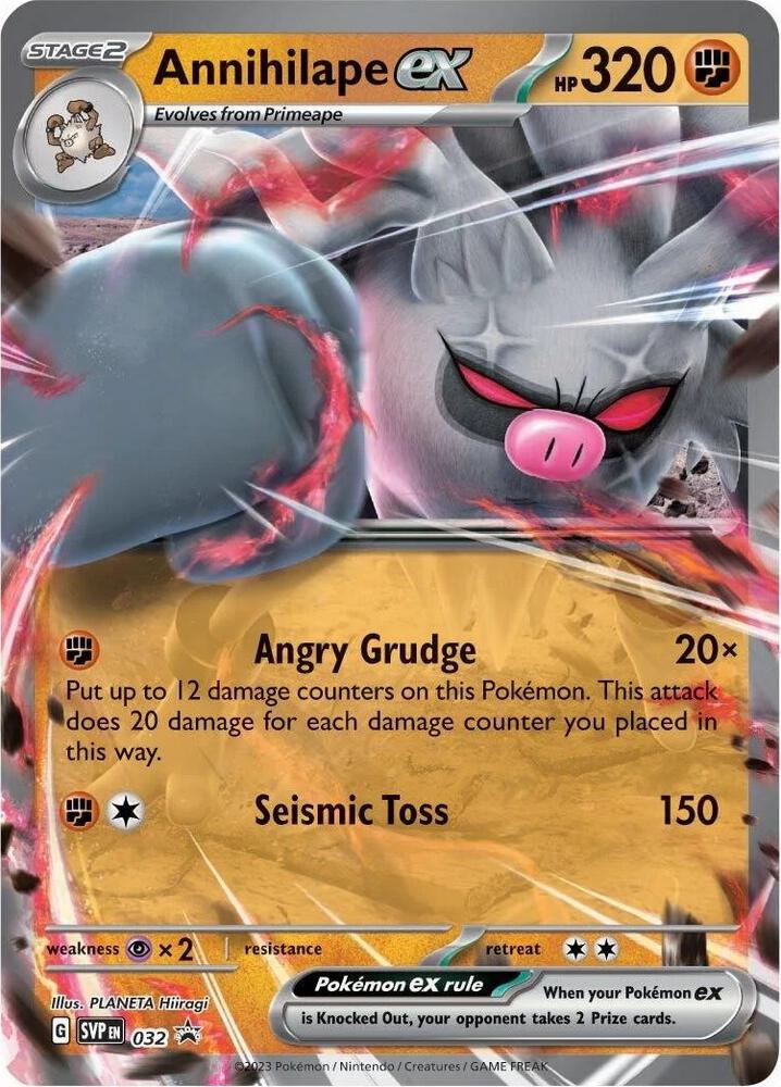 Pokemon Scarlet & Violet Promo Annihilape ex 032 Holo Card