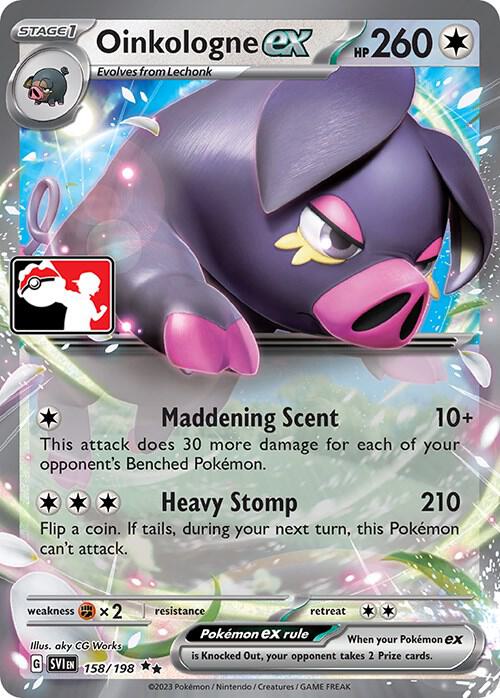 Pokemon Prize Pack Series Oinkologne ex 158/198 Double Rare Holofoil Card - stylecreep.com