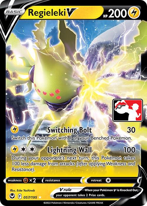 Pokemon Prize Pack Series Regieleki V 057/195 Ultra Rare Holofoil Card - stylecreep.com