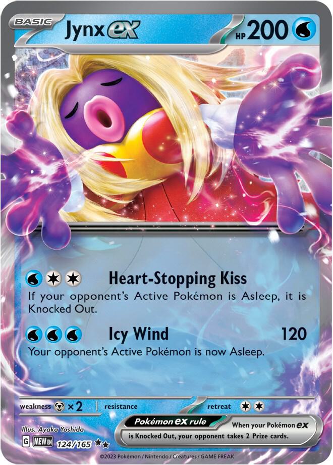 Pokemon SV: 151 Jynx ex 124/165 Double Rare Holo Card