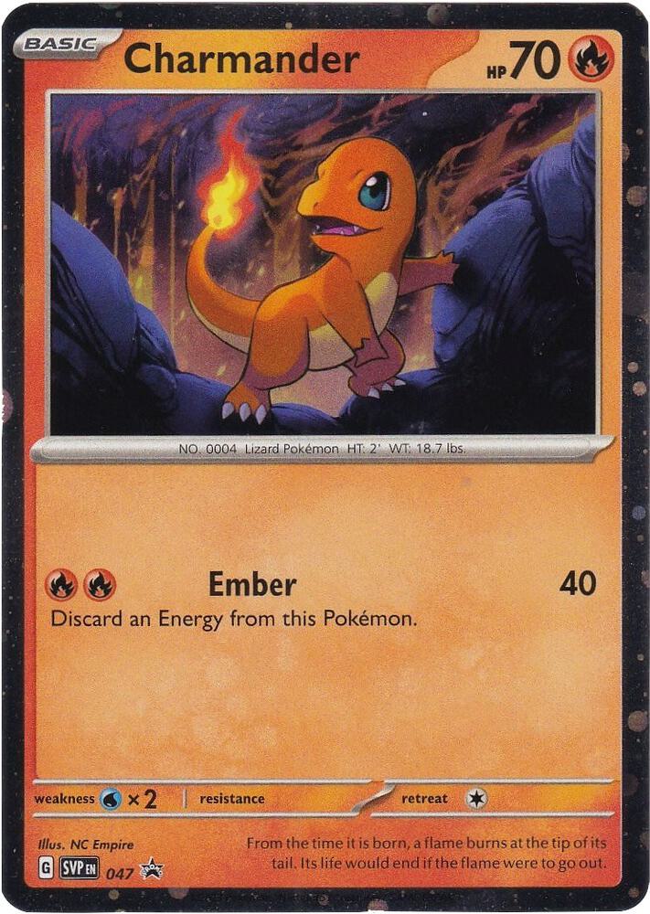 Pokemon Scarlet & Violet Promo Charmander 047 Holo Card