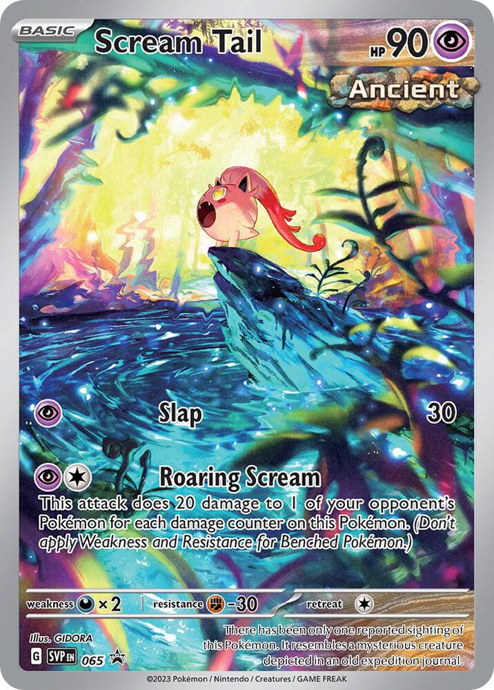 Pokemon Scarlet & Violet Promo Scream Tail 065 Holo Card - stylecreep.com