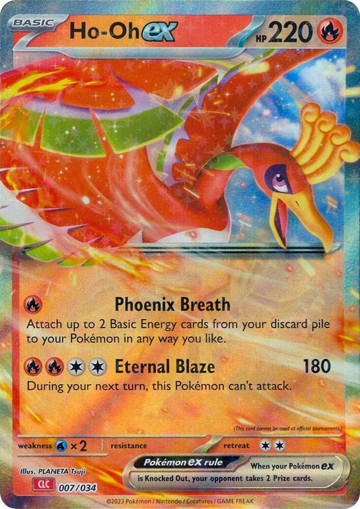 Pokemon Trading Card Game Classic Ho Oh ex 007/034 Classic Collection Holo Card