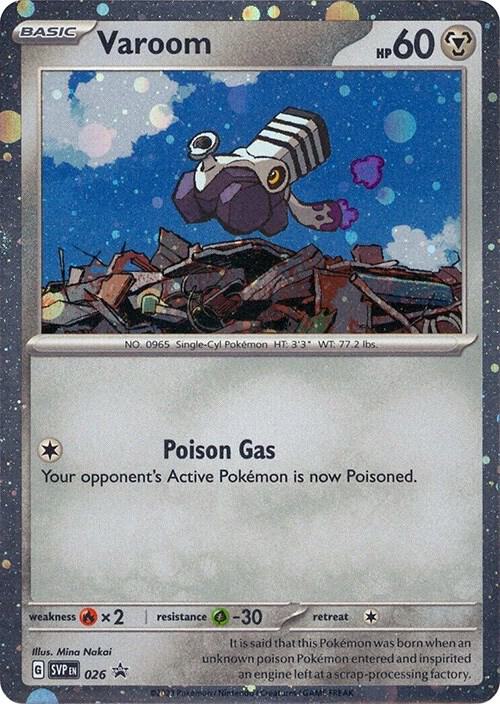 Pokemon Scarlet & Violet Promo Varoom (Cosmos Holo) 026 Holo Card