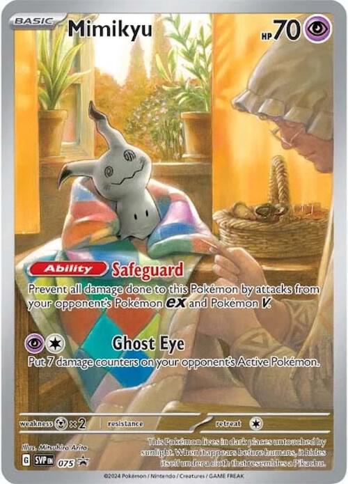 Pokemon Scarlet & Violet Promo Mimikyu 075 Holo Card - stylecreep.com