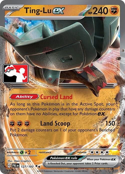 Pokemon Prize Pack Series Ting-Lu ex 127/193 Double Rare Holofoil Card - stylecreep.com