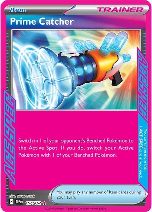 Pokemon Temporal Forces Prime Catcher 157/162 ACE SPEC Rare Holo Card - stylecreep.com