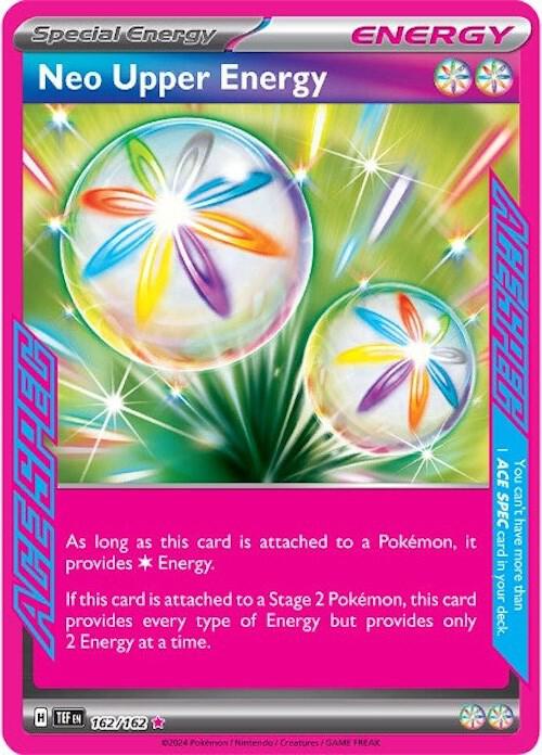 Pokemon Temporal Forces Neo Upper Energy 162/162 ACE SPEC Rare Holo Card