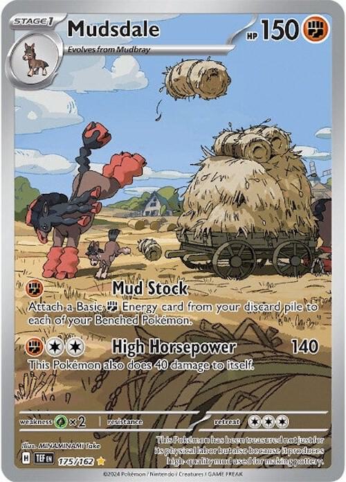 Pokemon Temporal Forces Mudsdale 175/162 Illustration Rare Holofoil Card - stylecreep.com