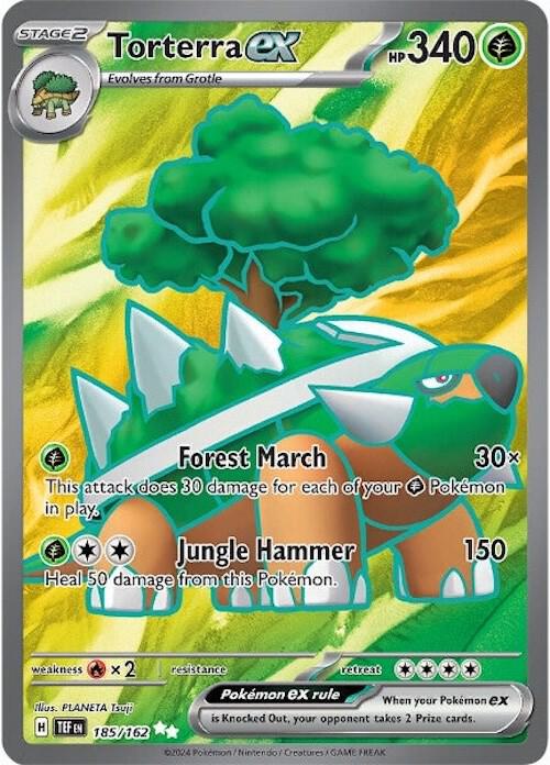 Pokemon Temporal Forces Torterra ex 185/162 Ultra Rare Holofoil Card - stylecreep.com