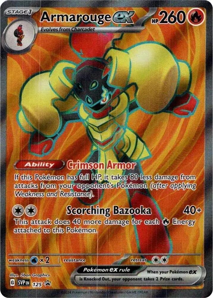 Pokemon Scarlet & Violet Promo Armarouge ex 125 Promo Holofoil Card