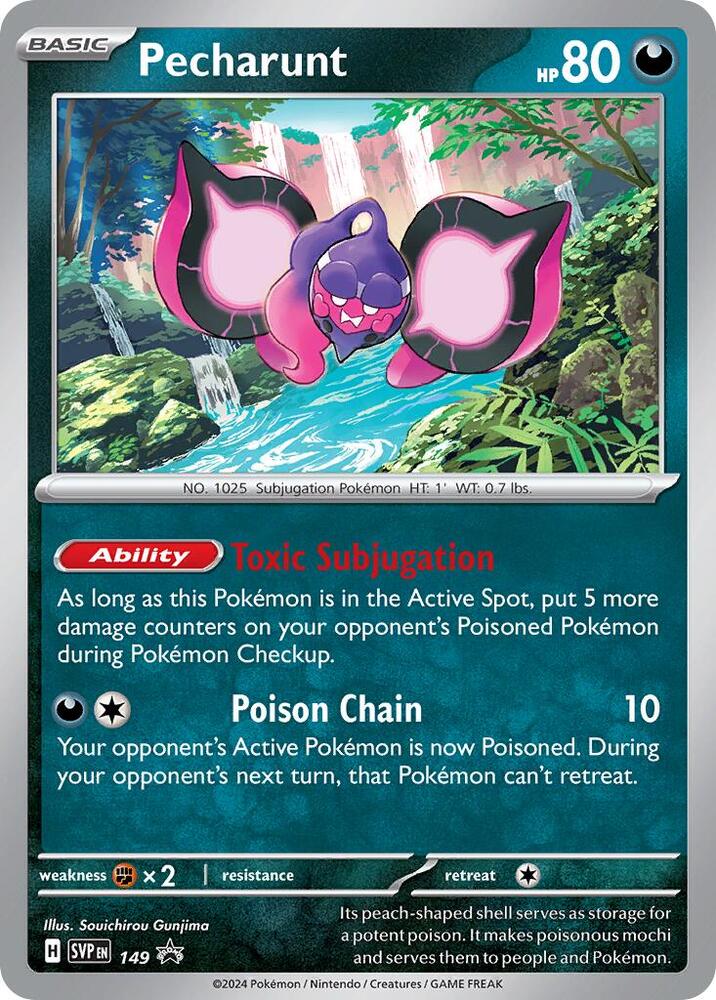 Pokemon Scarlet & Violet Promo Pecharunt (Cosmo Holofoil) 149 Card