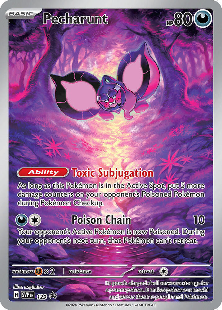 Pokemon Scarlet & Violet Promo Pecharunt 129 Holo Card - stylecreep.com