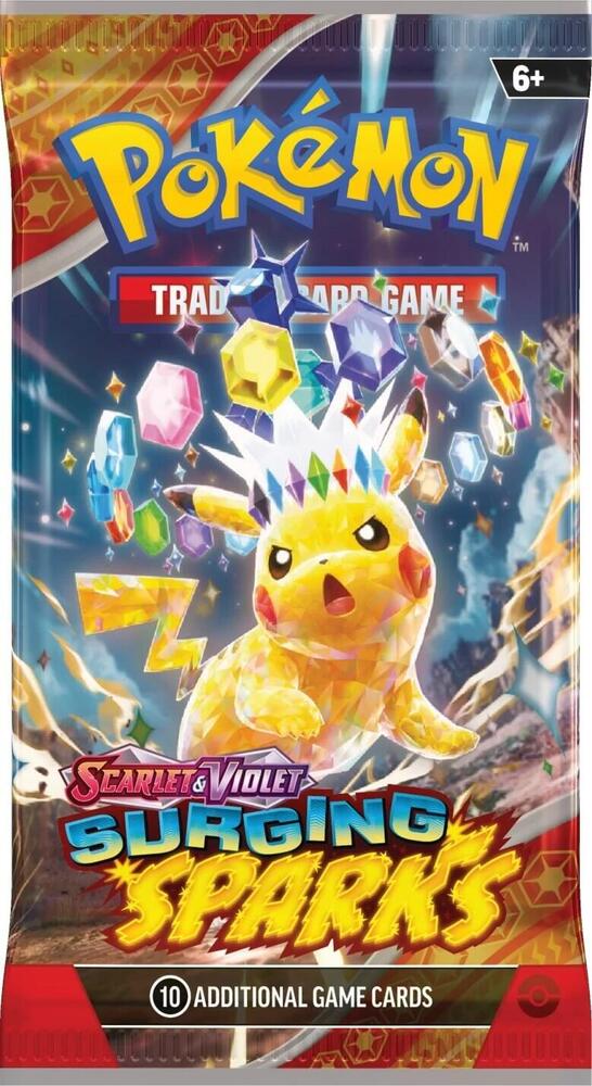 Pokemon TCG Surging Sparks Foil Booster Pack (1 Supplied) - stylecreep.com