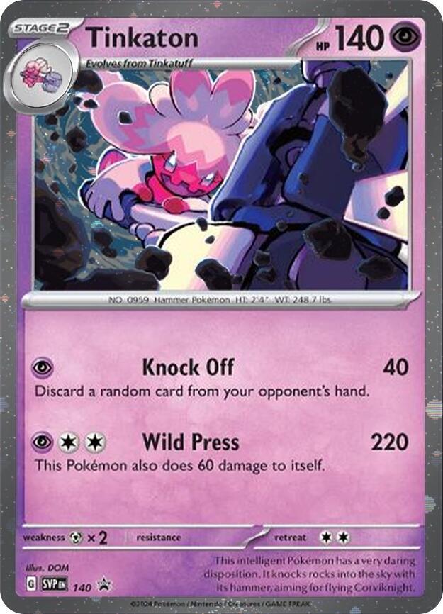 Pokemon Scarlet & Violet Promo Tinkatink (Cosmo Holofoil) 140 Card - stylecreep.com