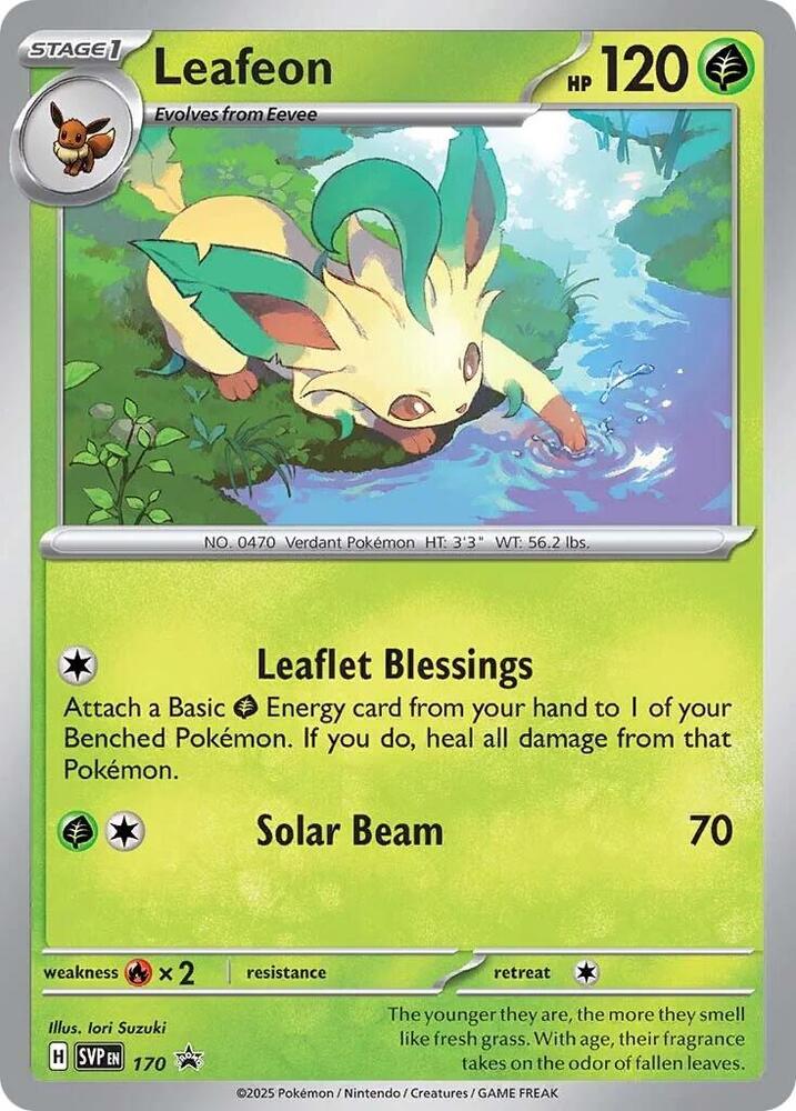 Pokemon Scarlet & Violet Promo Leafeon 170 Promo Holofoil Card