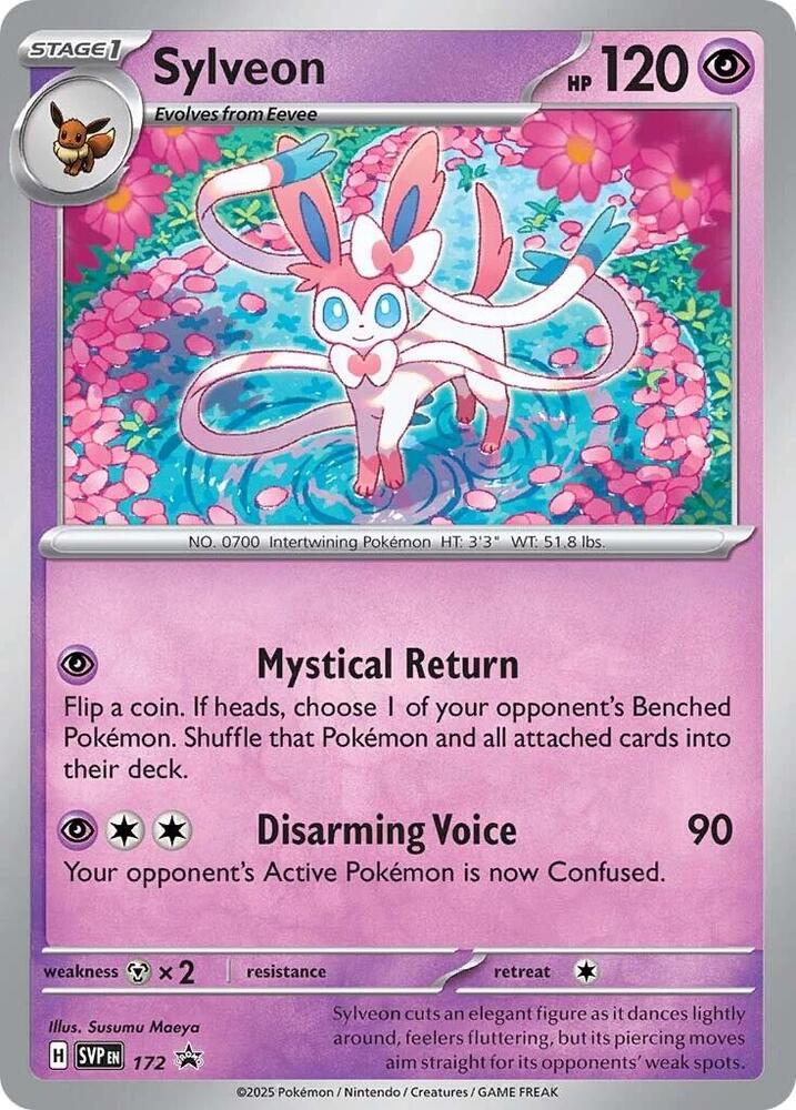 Pokemon Scarlet & Violet Promo Sylveon 172 Promo Holofoil Card