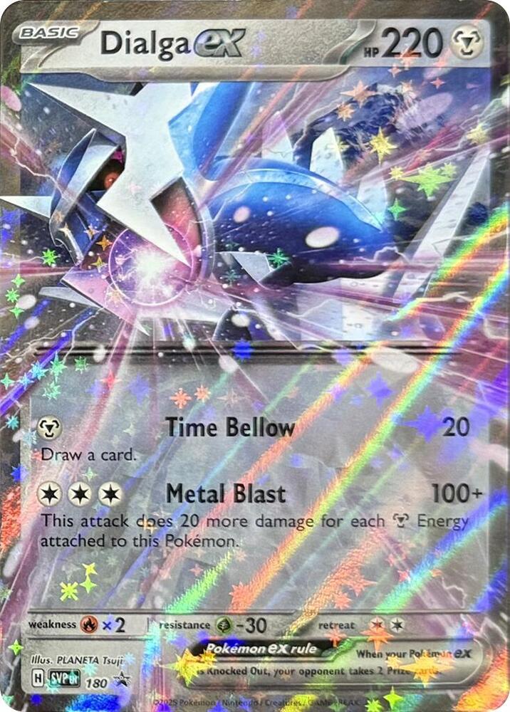 Pokemon Scarlet & Violet Promo Dialga ex 180 Holo Card