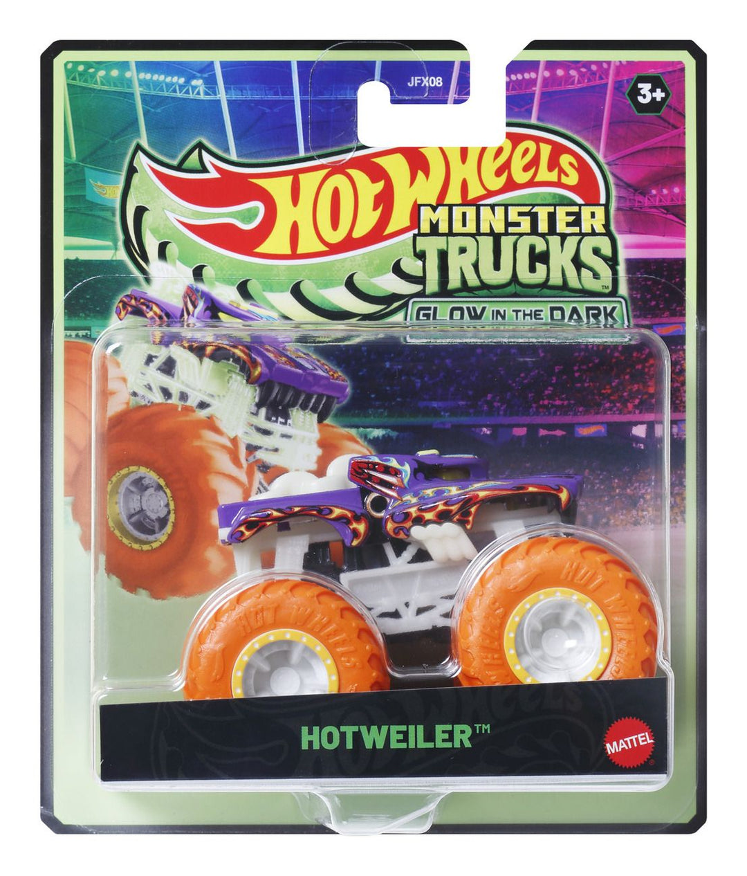 Hot Wheels Monster Truck Glow In The Dark Assortment - 1 Supplied